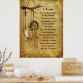 Poster Dream-Catcher, "Je choisis" la motivation (Cuisine)