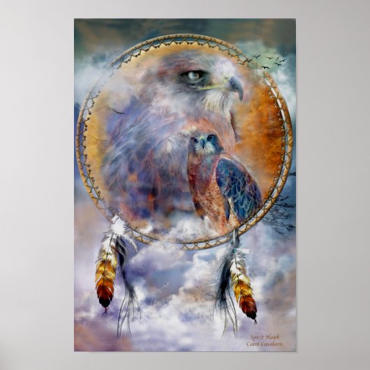 Poster Dream Catcher Series - Spirit Hawk Poster/Imprimer (Devant)