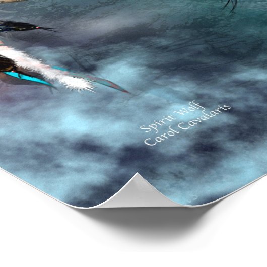 Poster Dream Catcher Series-Spirit Wolf Poster/Imprimer (Coin)