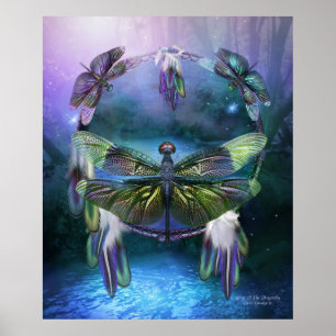 Poster Dream Catcher-Spirit Of The Dragonfly Poster/Impri