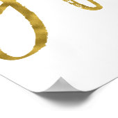 Poster Dream Gold Foil et White Inspirational Word (Coin)