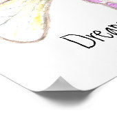 Poster Dream Hope Believe Dragonfly (Coin)