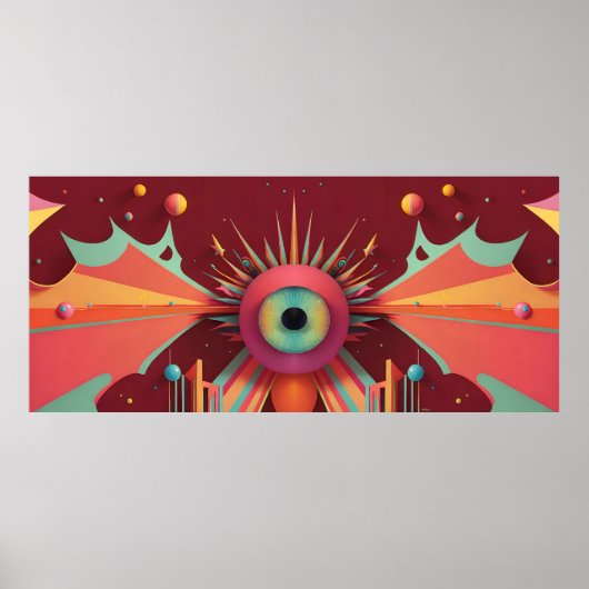 Poster Dream Horizon Ken Gage Imaginaire OpArt (Devant)