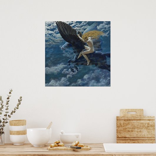Poster “Dream Idyll - A Valkyrie” by Edward Robert Hughes (Cuisine)