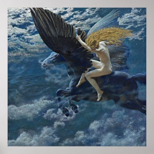Poster “Dream Idyll - A Valkyrie” by Edward Robert Hughes (Devant)