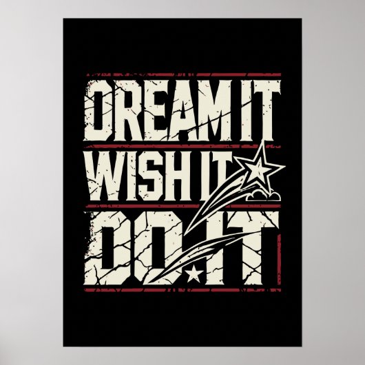 Poster Dream It, WIsh It, Do It - Success Motivational (Devant)