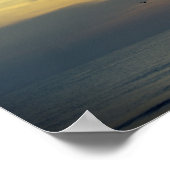 Poster Dream of Sunrise Surfer and Flying Bird Photo (Coin)