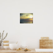 Poster Dream of Sunrise Surfer and Flying Bird Photo (Cuisine)