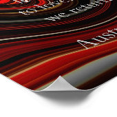 Poster Dream Time proverbe autochtone (Coin)