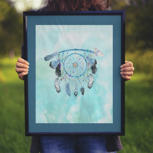 Poster Dreamcatcher à plumes