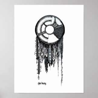 Poster Dreamcatcher - Arrière - plan blanc