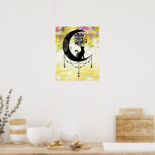 Poster Dreamcatcher avec chat | Suivez vos rêves (Cuisine)