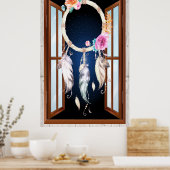 Poster Dreamcatcher de série amérindienne 5 (Cuisine)