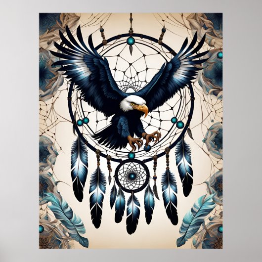 Poster Dreamcatcher Native American (Devant)