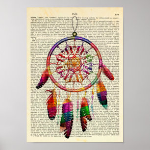 Poster Dreamcatcher Native American Spiritual