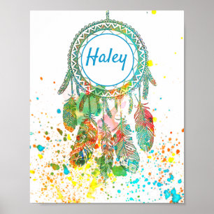 Poster Dreamcatcher splatter personnalisé