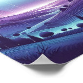 Poster Dreamight Night Landscape - Moonlit Hills et Falli (Coin)