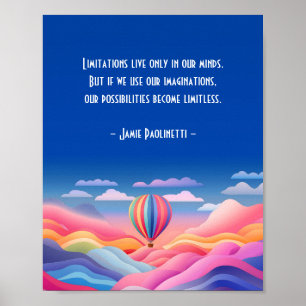 Poster Dreamlike Balloon Adventure avec devis