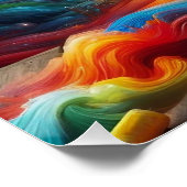Poster Dreamscape Abstrait : Impression Art numérique dyn (Coin)