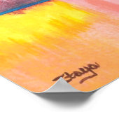 Poster Dreamscape Art Abstrait Ville Paysage Peinture (Coin)