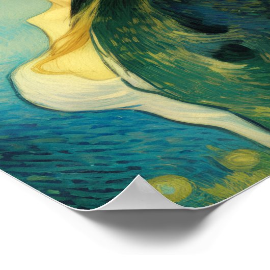 Poster Dreamy Beautiful Woman's Portrait Art - Art Exotiq (Coin)