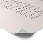 Poster Dreamy Beige Heaven Sent Gender Reveal Seating (Coin)