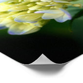 Poster Dreamy Blue Hydrangea Flower Mirror Abstrait (Coin)