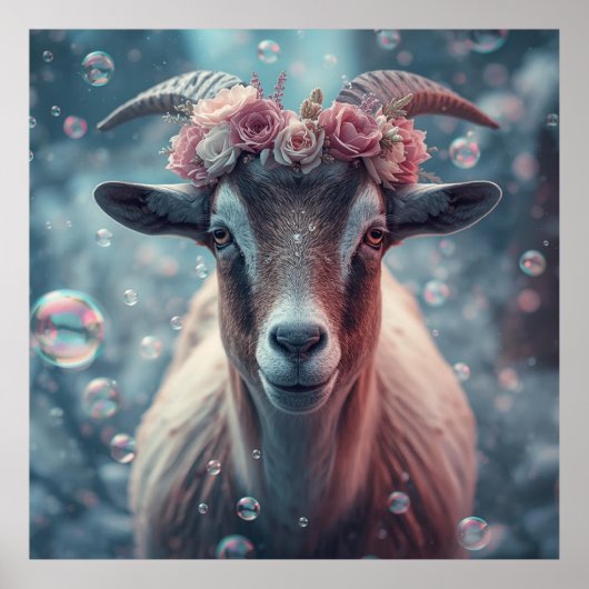 Poster Dreamy Goat Art (Devant)