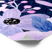 Poster Dreamy Lilac Pastel Aquarelle Parti de retraite (Coin)