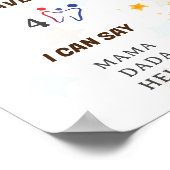 Poster Dreamy Little Bear 1ère année Anniversaire Jalon (Coin)