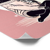 Poster Dreamy Pink Elegance : La réflexion tranquille d'u (Coin)