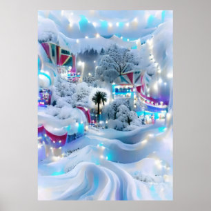 Poster Dreamy Winter Wonderland Lumières