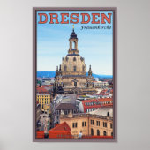 Poster Dresde - Frauenkirche (Devant)