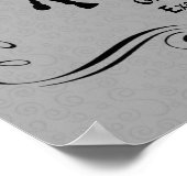 Poster Dressage Est Cheval Et Rider Silhouette (Coin)