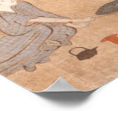 Poster Drie Drunken Vrouwen Kiyonag Japanse kunst (Hoek)