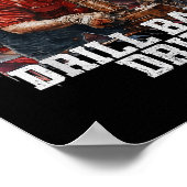 Poster Drill Baby Drill American 2025 Trump Président Us (Coin)