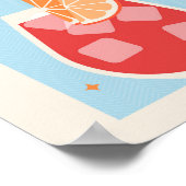 Poster drink Cocktail art Negroni (Coin)