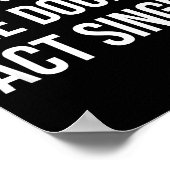 Poster Drink Triple See Double Act Single - Funny Drinkin (Coin)