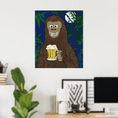 Poster Drinkin Bigfoot (Bureau à domicile)