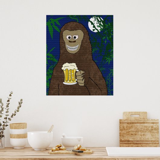 Poster Drinkin Bigfoot (Cuisine)