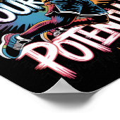 Poster Drip Sketll Unleash Your Potential Slam Dunk Color (Coin)