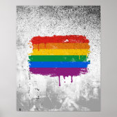 POSTER DRIPPER LE DRAPEAU GAY (Devant)