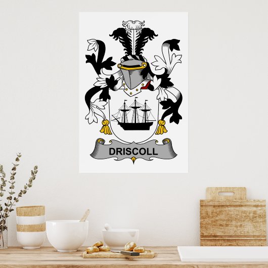Poster Driscoll Family Crest (Cuisine)