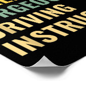 Poster Driving School Teacher Driving Instructor (Coin)