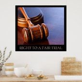 Poster Droit À Un Procès Équitable (Cuisine)