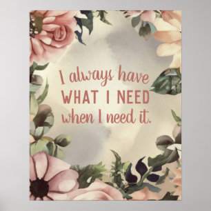 Poster Droit de soumission inspirationnel de l'attraction