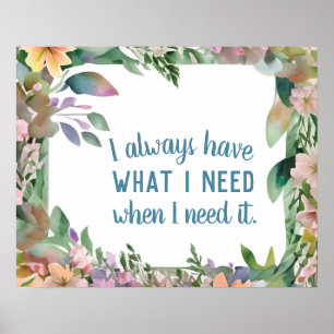 Poster Droit de soumission inspirationnel de l'attraction