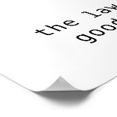 Poster Droit Goodness & Equity Inspirational Latin Citati (Coin)