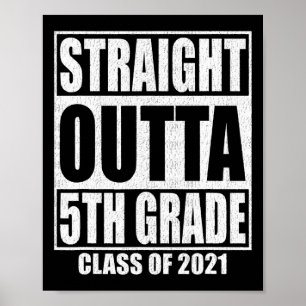 Poster Droit Outta 5e année de la classe de diplôme O