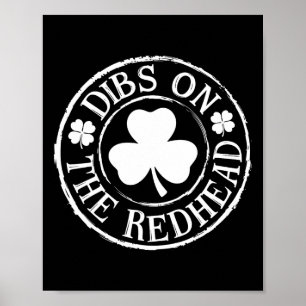 Poster Droit sur la rousse Drôle de jour de la Saint-Patr